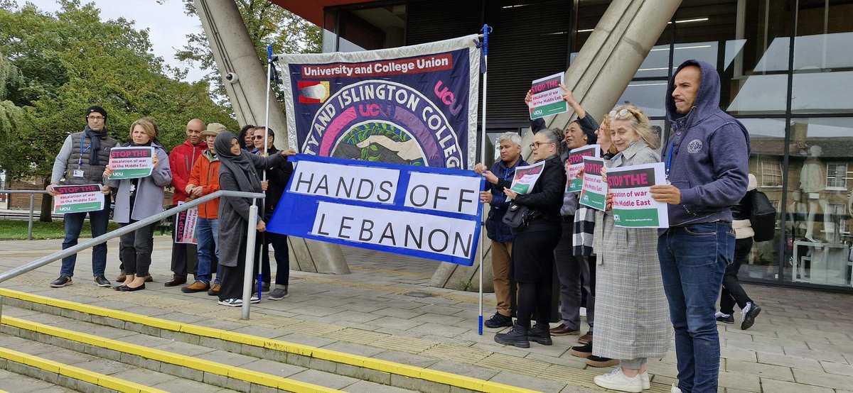 Stop the Escalation of War in the Middle East. <a href="/ucu/">UCU</a> <a href="/LondonUCU/">UCU London Region</a>