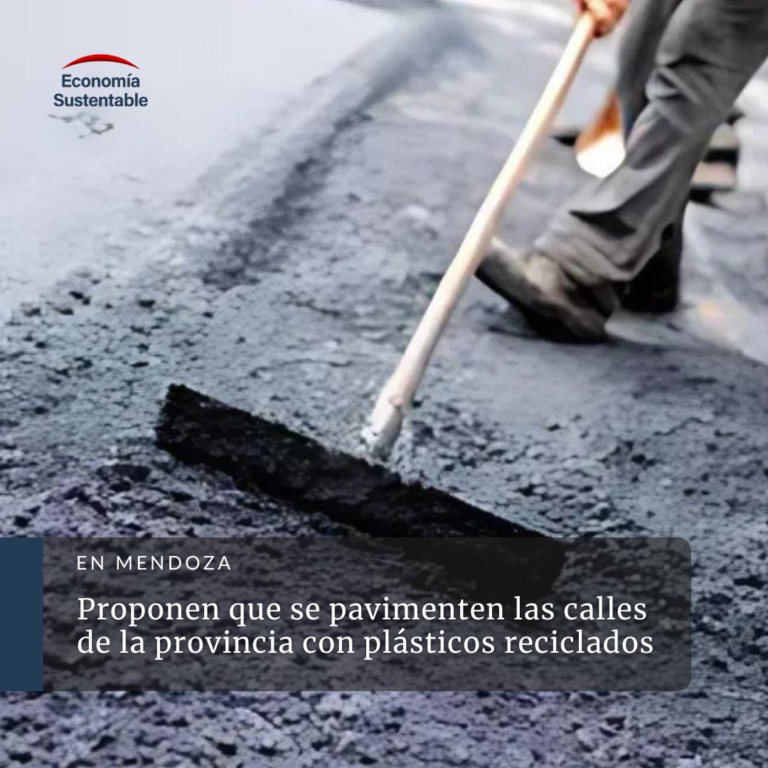 Proponen que se pavimenten las #calles de #Mendoza con #plásticos reciclados ♻️

Se trata de un proyecto presentado por un diputado del #PartidoVerde, quien asegura que el sistema ya se implementa en países del primer mundo 👉 economiasustentable.com/noticias/propo…