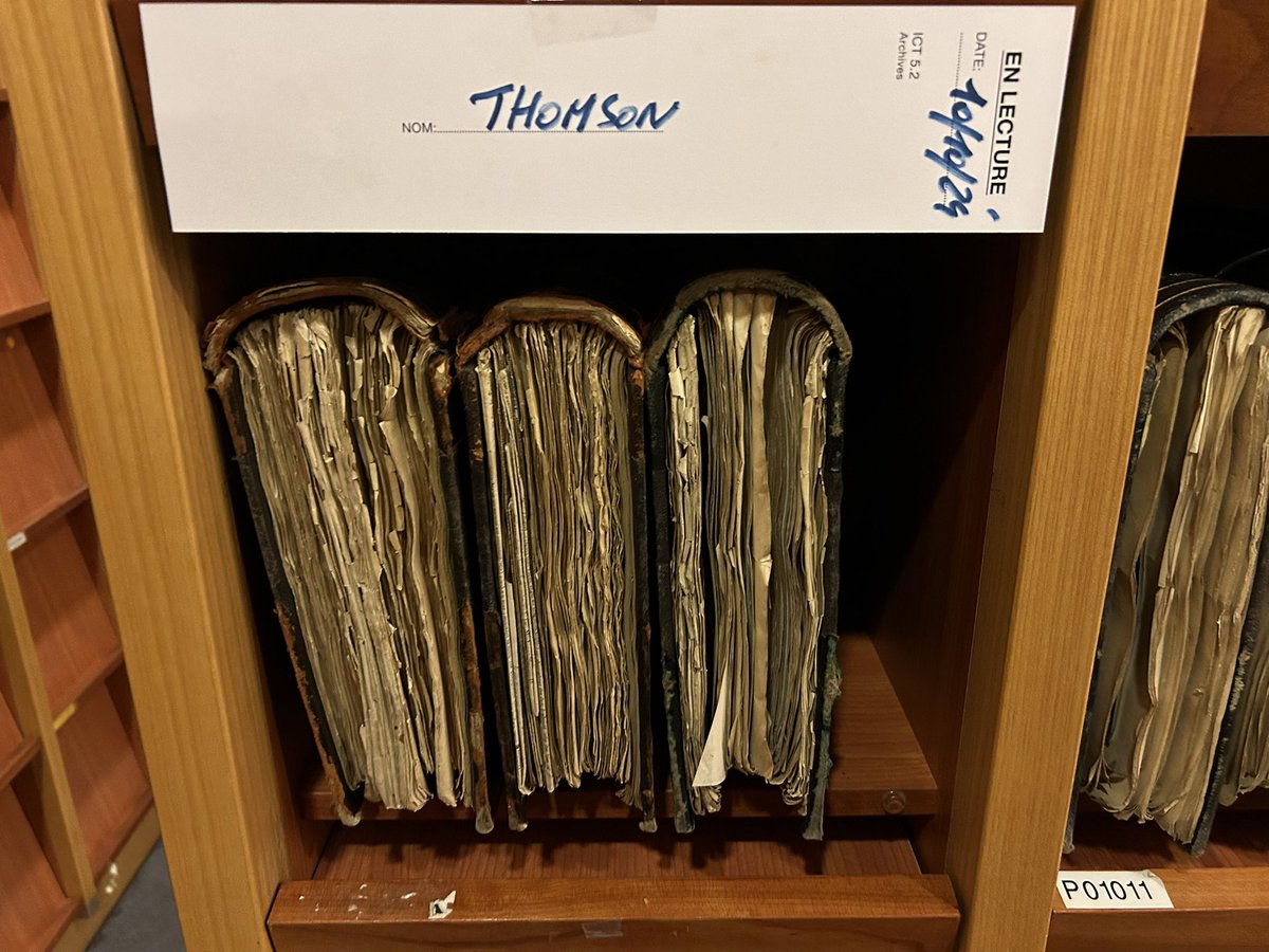 Archival work in Brussels