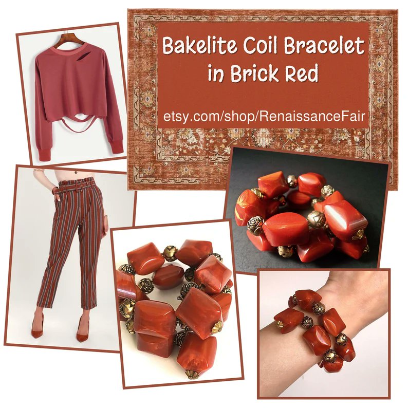 renaissancefai's tweet photo. https://t.co/oCCOTPZQwi
#bracelet #vintage #Bakelite #wrap #coil #wrapAround #marbleized #orange #red #brickRed #rosebudspacers #memorywire #plastic #red #festive #fun #statement #runway #tested #freeform https://t.co/WP2eflmud2