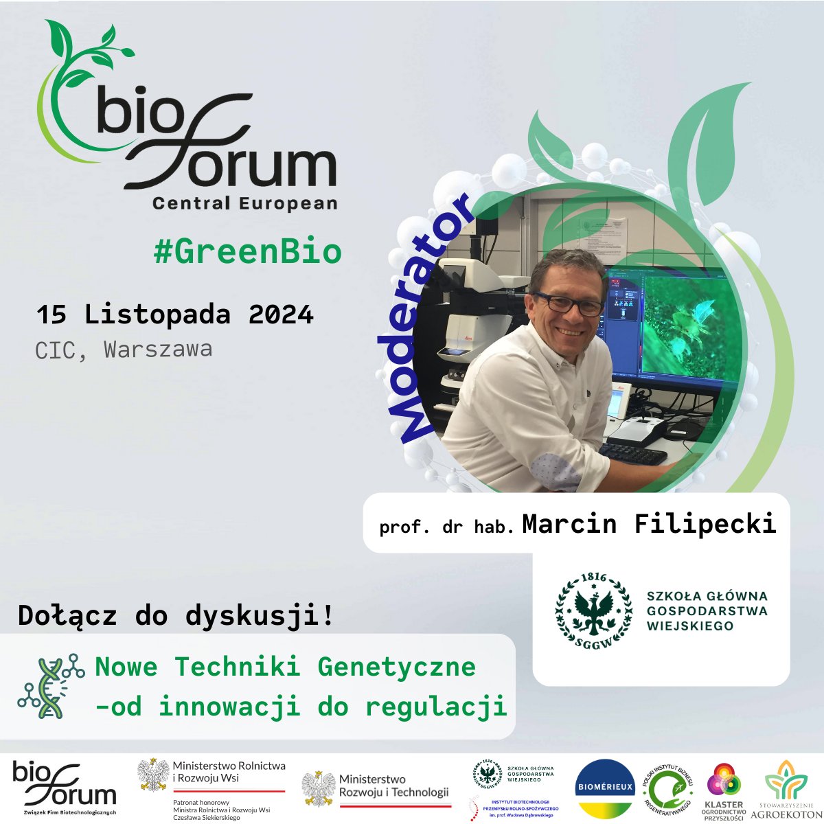 BiotechPoland's tweet photo. 🌱🎤 Poznaj liderów biotechnologii na GreenBio Forum 2024! 🌱 https://t.co/o4NPlF0baE