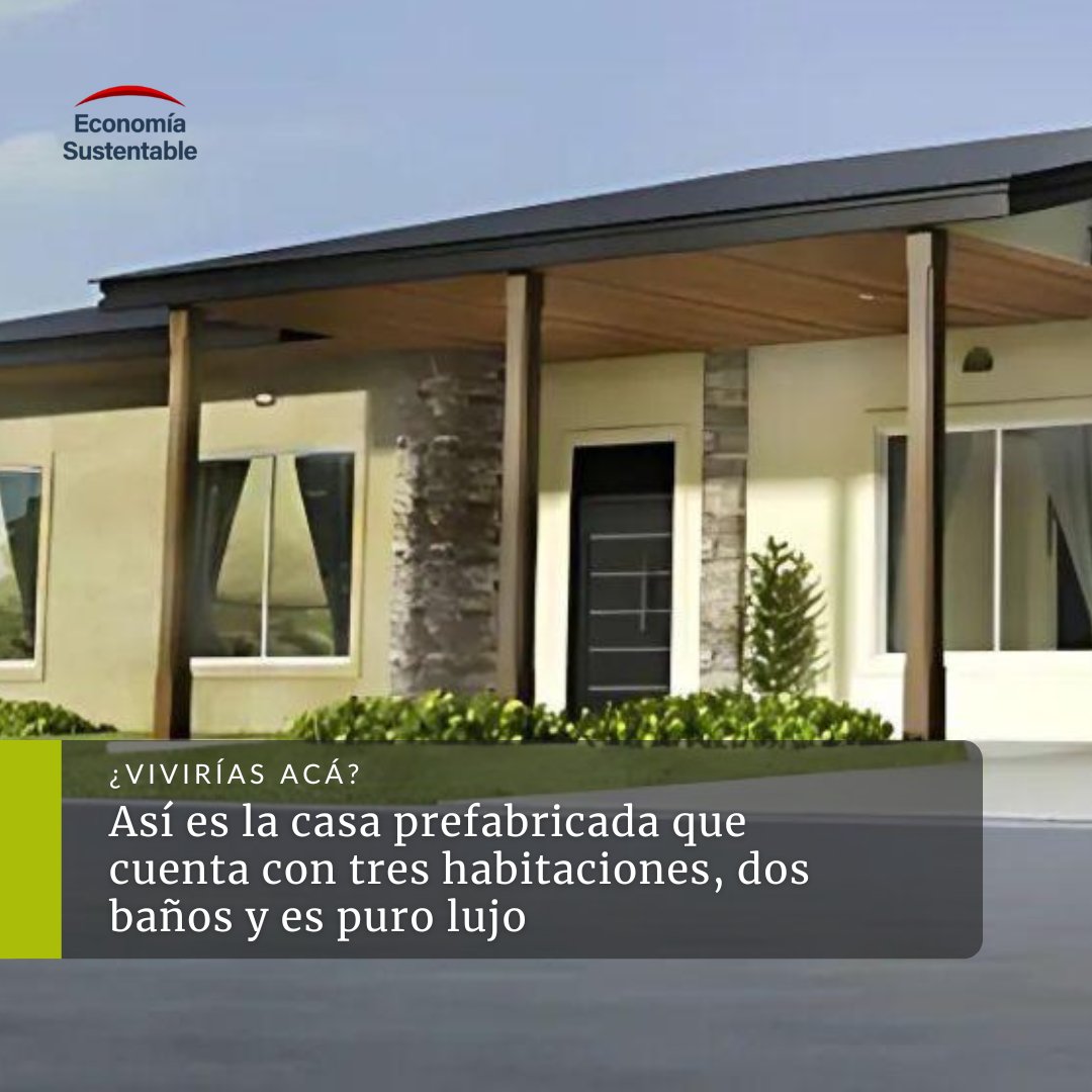 Así es la #casa prefabricada que cuenta con tres habitaciones, dos baños y es puro #lujo 🤩

Este modelo tiene un precio de $40.653.022, lo que equivale a aproximadamente 34.500 dólares en el mercado blue 💸

Los detalles 👇

economiasustentable.com/noticias/asi-e…