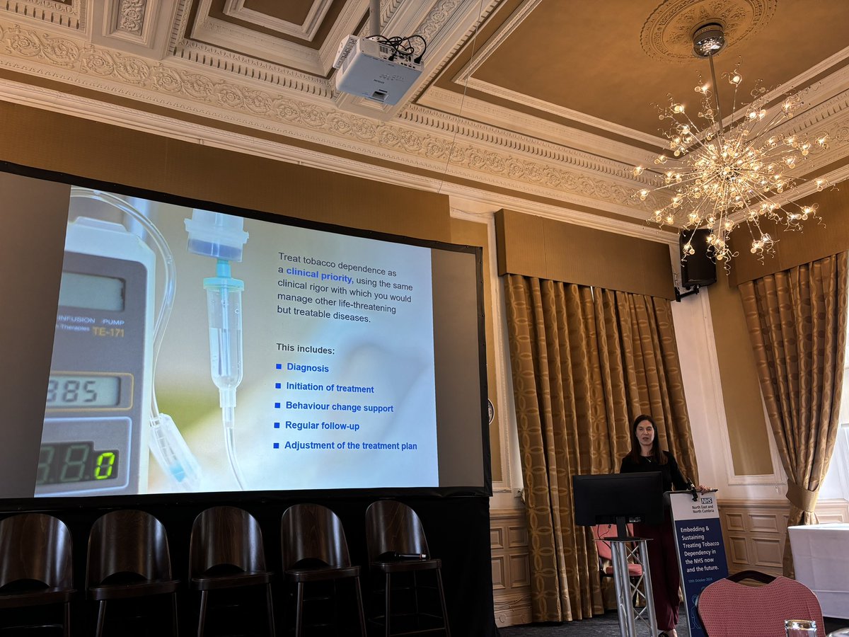 feenjo's tweet image. Privileged to have Sophia from @NCSCT at the NENC Smokefree NHS best practice event, emphasising treating tobacco dependency as clinical priority and the same way we treat other long-term condition. Smoking should not be seen as a lifestyle choice #smokefreefuture