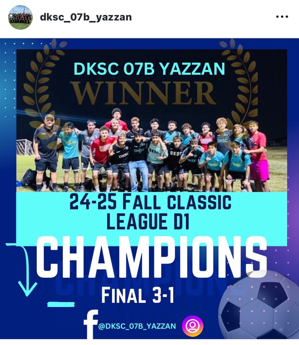 dksc07byazzan's tweet photo. Dallas Cup here we come !!! #dallasclassicleagueD1Champions https://t.co/QoB4jpnyRP