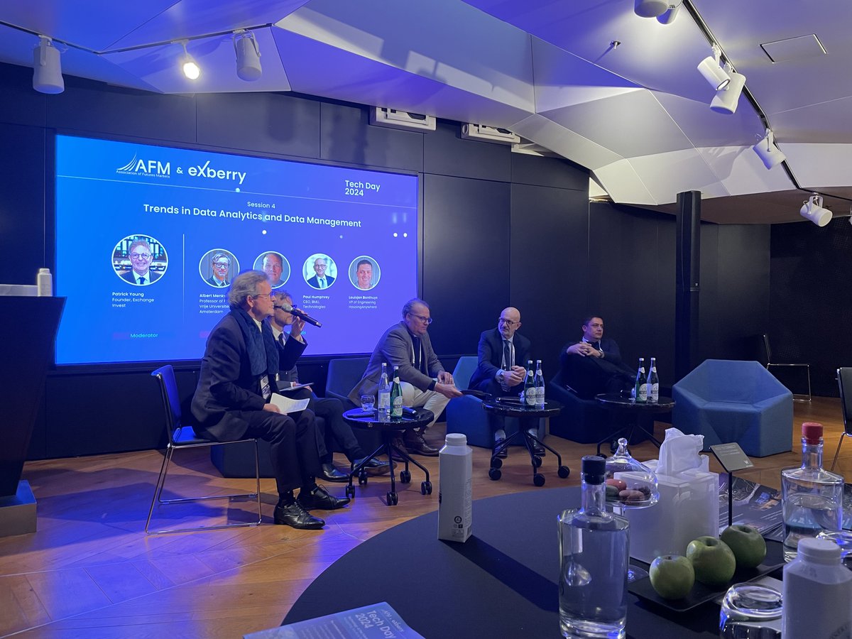FrontierFinance's tweet image. And it’s a wrap, a fabulous #AFM #TechDay was enjoyed yesterday in Amsterdam, brilliantly organised by Krisztina Kasza and the AFM team, supported by @Exberryio and a series of other sponsors, including @Exchange_Invest.