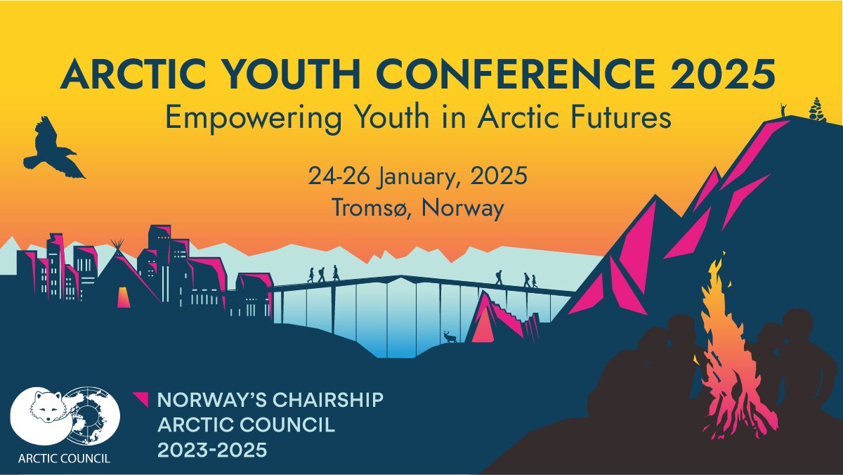 Registration is OPEN for the 1st Arctic Youth Conference 🙌 #ArcticYouth2025

Organized for youth, by youth - join us in January 2025 to help shape the future, influence policy &amp; build lasting connections for a sustainable Arctic.

Learn more &amp; register👉 arctic-council.org/about/norway-c…
