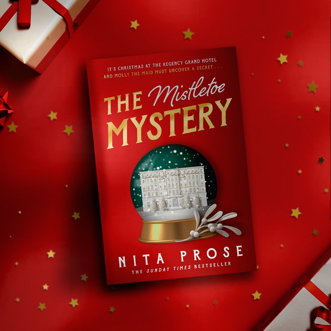 The Book Retreat (@thebookretreat) on Twitter photo The cosiest read of the season is here, and Molly the maid is BACK 🎄🛎️
It's time to return to the Regency Grand Hotel for #TheMistletoeMystery, the sparkling new festive novella by <a href="/NitaProse/">Nita Prose</a>!
Check in and get your copy now: lnk.to/mistletoemyste… The cosiest read of the season is here, and Molly the maid is BACK 🎄🛎️
It's time to return to the Regency Grand Hotel for #TheMistletoeMystery, the sparkling new festive novella by <a href="/NitaProse/">Nita Prose</a>!
Check in and get your copy now: lnk.to/mistletoemyste…