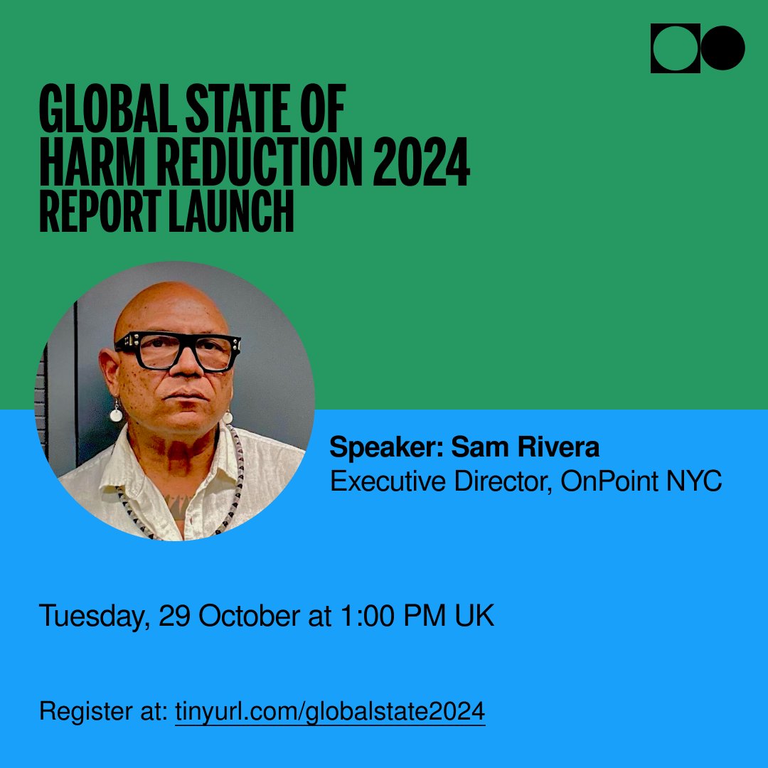 Harm Reduction International (@hrinews) on Twitter photo .<a href="/samrivera1111/">Sam Rivera</a> <a href="/_OnPointNYC/">OnPoint NYC</a> will be joining us for the launch of the Global State of Harm Reduction 2024 report!
Register now to hear from him and other experts about the latest developments in harm reduction from around the world tinyurl.com/globalstate2024 .<a href="/samrivera1111/">Sam Rivera</a> <a href="/_OnPointNYC/">OnPoint NYC</a> will be joining us for the launch of the Global State of Harm Reduction 2024 report!
Register now to hear from him and other experts about the latest developments in harm reduction from around the world tinyurl.com/globalstate2024