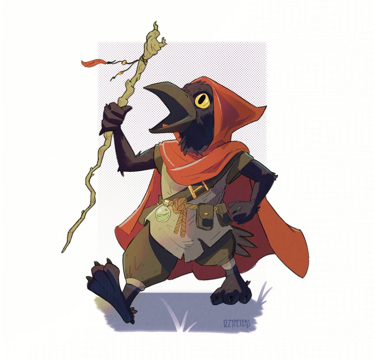 Joshrd07's tweet image. Can absolutely recommend Izzy for character art, they did my little guy Kreek for my D&amp;amp;D game and LOOK at how he turned out, I love him, 10/10