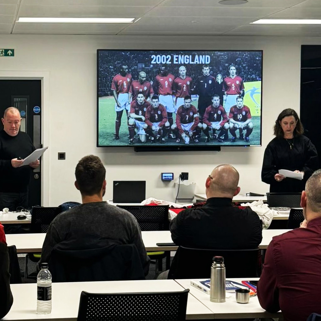 Great afternoon yesterday at The Manchester Metropolitan University's Institute of Sport, discussing ‘A Century of Umbro and the Aesthetic of Sporting Englishness.’

Our paper delved into the 2009/10 England home shirt, examining how Umbro employed tailoring and fashion