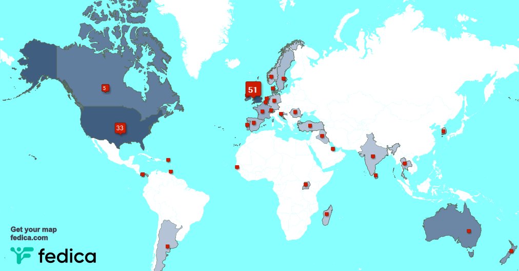 I have 1 new followers from Uganda 🇺🇬 last week. See fedica.com/!RuthaSymes