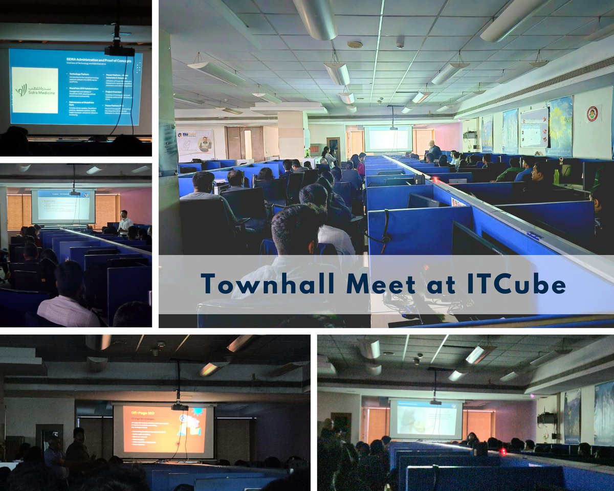 ITCubesolution's tweet image. 🚀 Townhall Highlights at #ITCube!
We had an inspiring Townhall Meet where teams showcased their projects, achievements, and dedication. Shoot-out to CEO "Uday Inamdar" & Delivery Head "Abdullah Parker" for recognizing our hard work! 📷
#Teamwork #Leadership #ITCubeTownhall