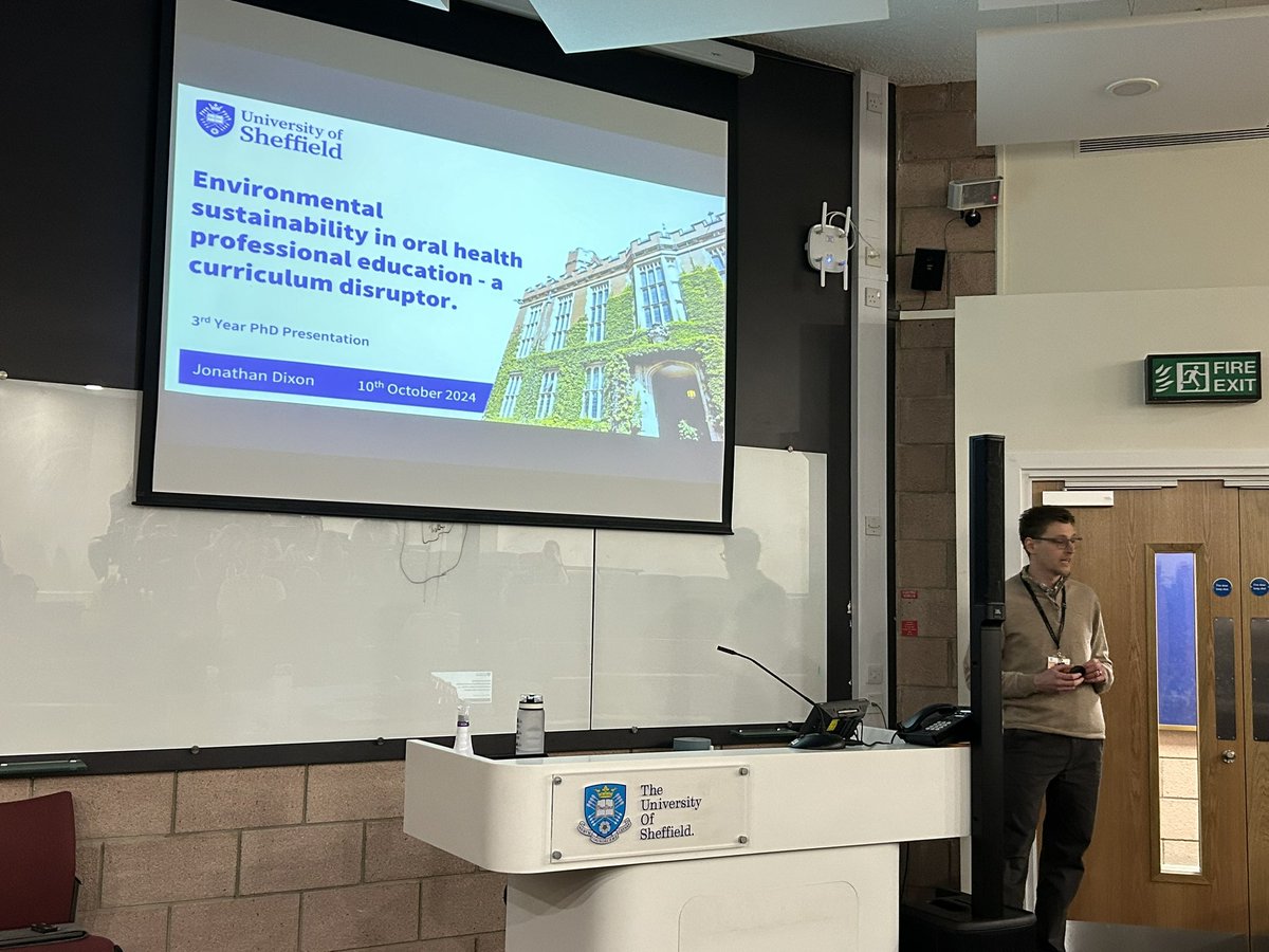 Today’s lunchtime seminar from Jonathan Dixon about embedding environment sustainability into education of oral health professionals with <a href="/nicolasmartin_4/">Nicolas Martin</a> <a href="/ADEEorg/">ADEE.org</a>