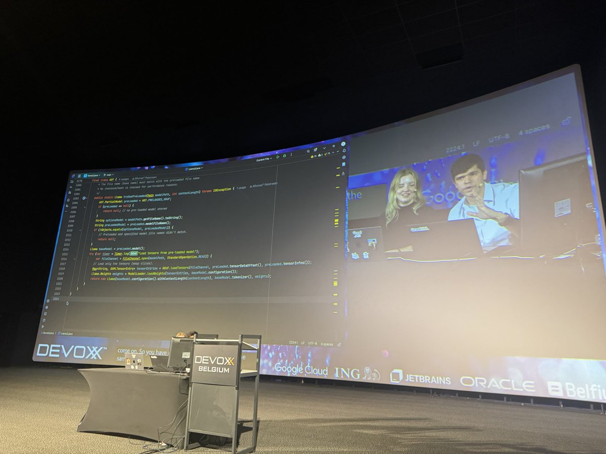 Max Rydahl Andersen (@maxandersen) on Twitter photo Loving <a href="/TheMukel/">Alfonso² Peterssen☕</a> and <a href="/alina_yurenko/">Аlina Yurenko 🇺🇦</a> 's talk explaining the various working parts of inference engines - then make it work in java with jbang. Loving <a href="/TheMukel/">Alfonso² Peterssen☕</a> and <a href="/alina_yurenko/">Аlina Yurenko 🇺🇦</a> 's talk explaining the various working parts of inference engines - then make it work in java with jbang.