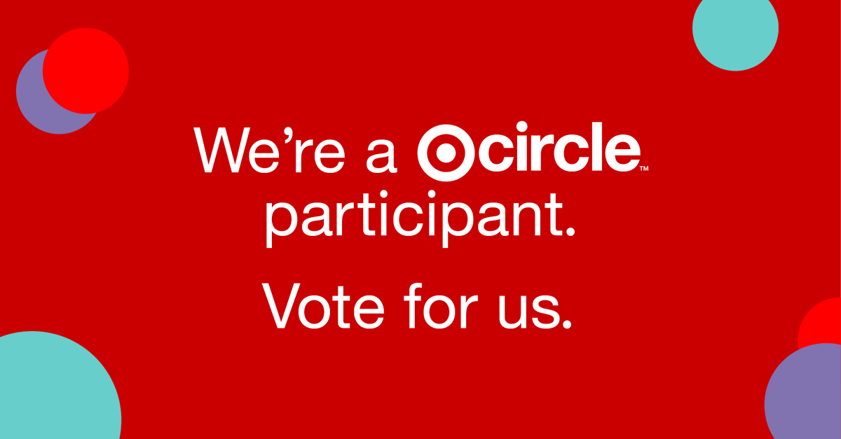 dvrcinc's tweet photo. We are so excited to annouce that we are a featured nonprofit in Target Circle™! 
Vote for us now through December 31 in the Target app to direct Target funds that support our work.💜 https://t.co/rgnTnIBbUV