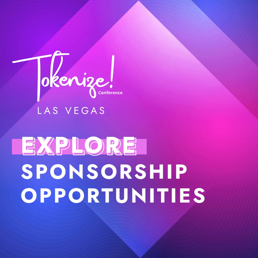 1️⃣9️⃣ days left til Tokenize! Global in Vegas, October 29-31 and 2️⃣ months until Tokenize! LATAM in San Juan, Puerto Rico!

Apply to be a sponsor at the most exclusive investor conference series in the blockchain world.⬇️

tokenizeconference.com/sponsor/