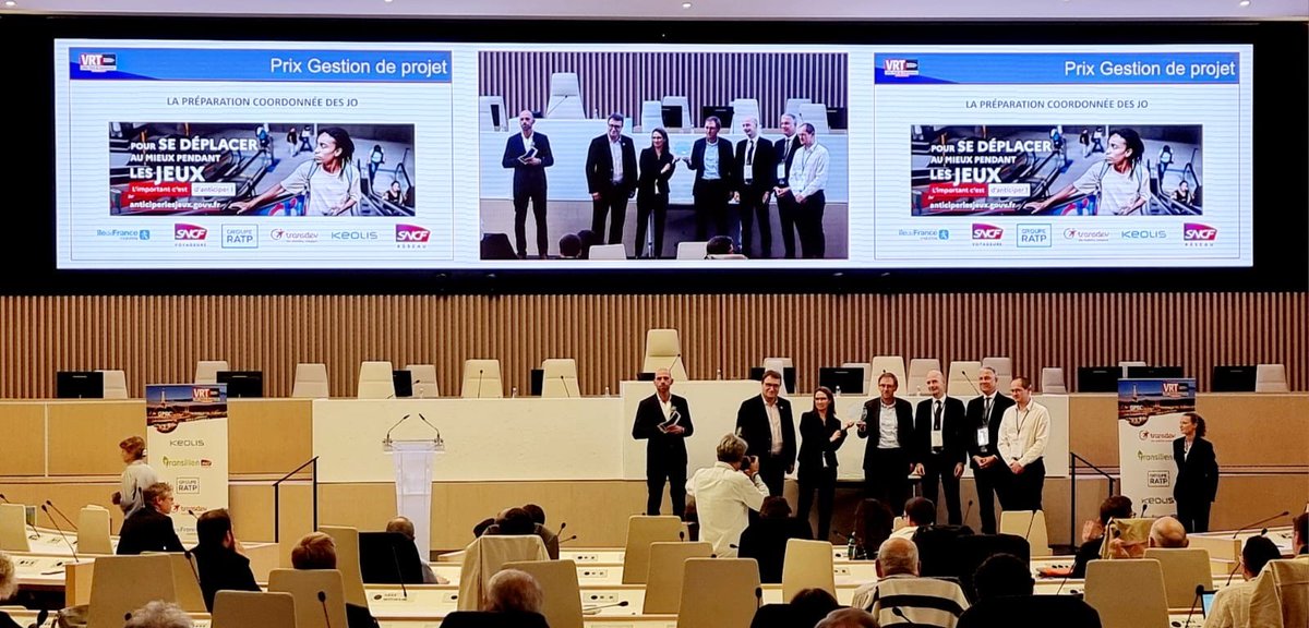 🏆Le <a href="/groupekeolis/">Keolis Group</a> en #IDF est honoré d'accompagner <a href="/IDFmobilites/">IDF Mobilités</a> pour recevoir le Prix de la Gestion de projet pour la coordination des #Transports pendant les JO !