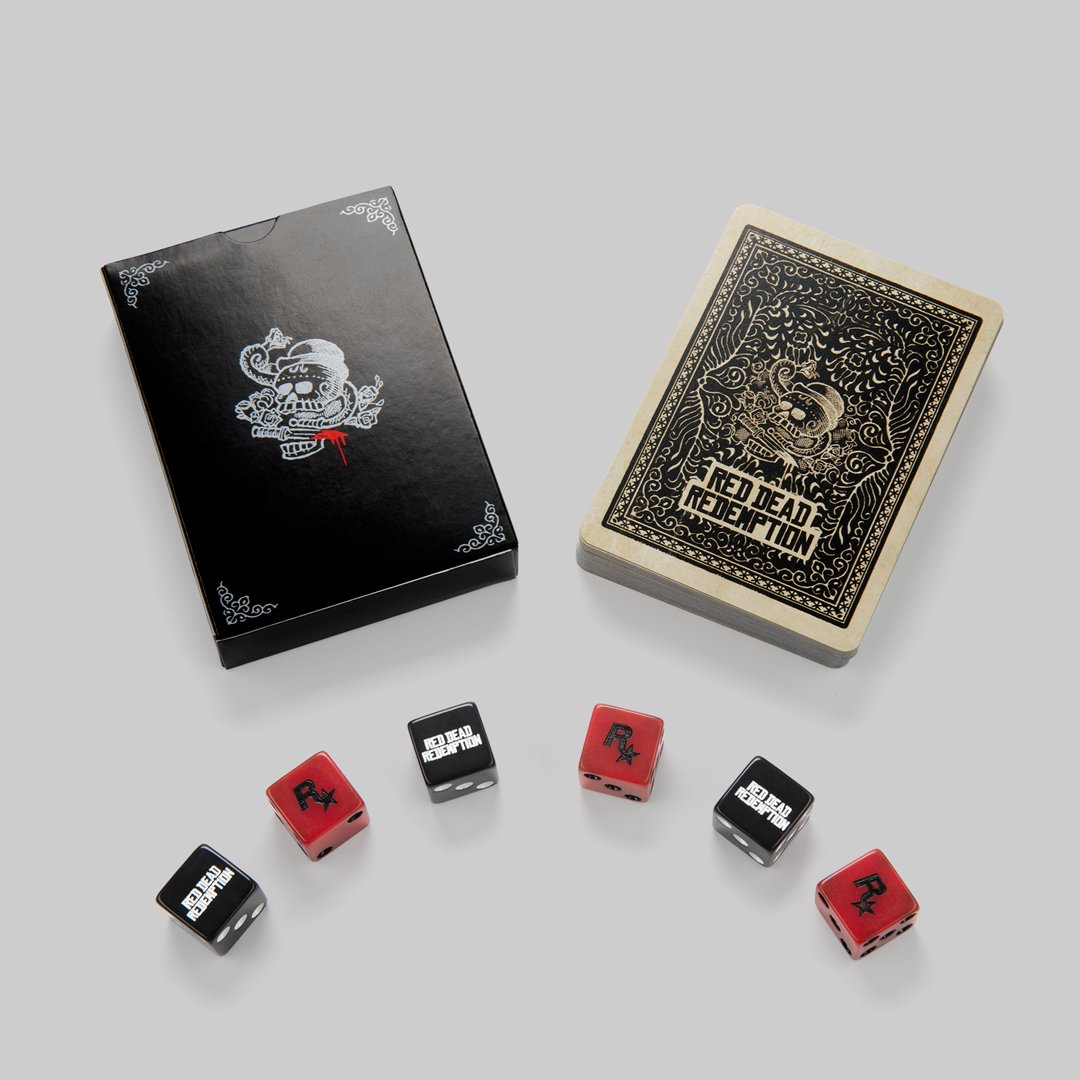 To celebrate its upcoming PC release on October 29, we’ve brought back a pair of classic items from the original Red Dead Redemption Frontier Collection — Red Dead Redemption Playing Cards and Liar’s Dice.

Shop now: rsg.ms/2de2990