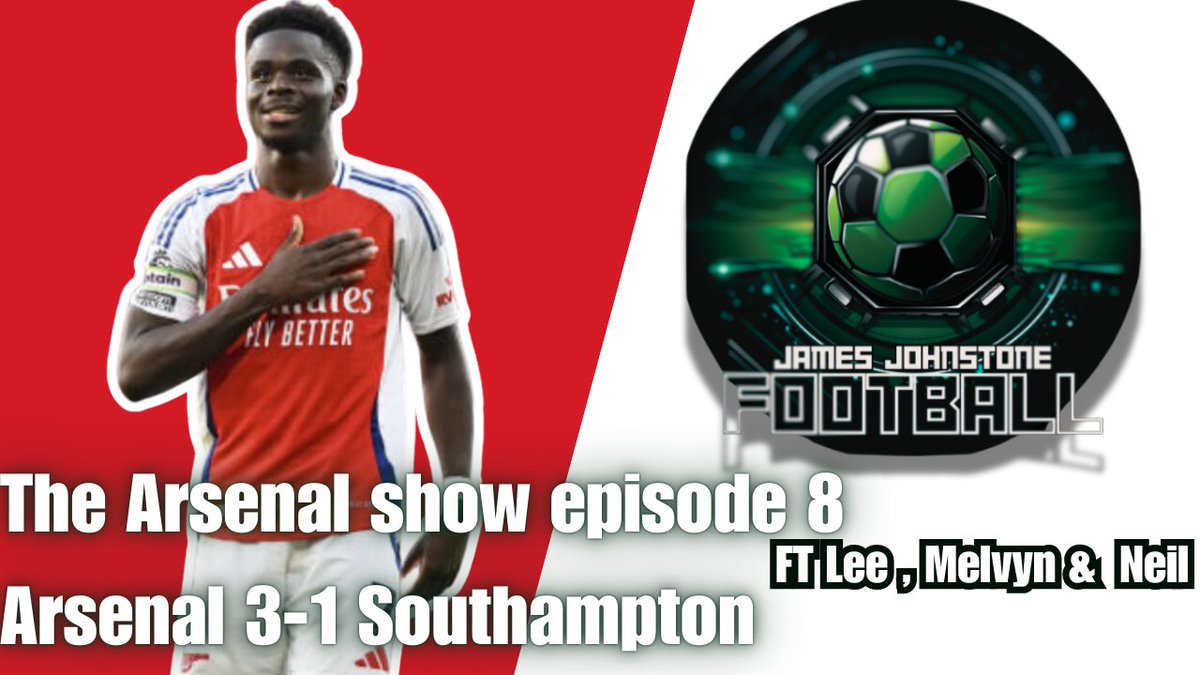 🚨 Going live at 19.00 over on the <a href="/YouTube/">YouTube</a> channel for The <a href="/Arsenal/">Arsenal</a> show come join me <a href="/leegooner123/">Lee</a> <a href="/MelvynMarks/">Melvyn ' The only way is Arsenal' Marks</a> <a href="/Gooner_70ns/">Neilby70</a> to discuss last weekends game and much more ! 
youtube.com/live/g1pdohNKb…
#AFC #ARSSOU #COYG #Gunners #Arteta