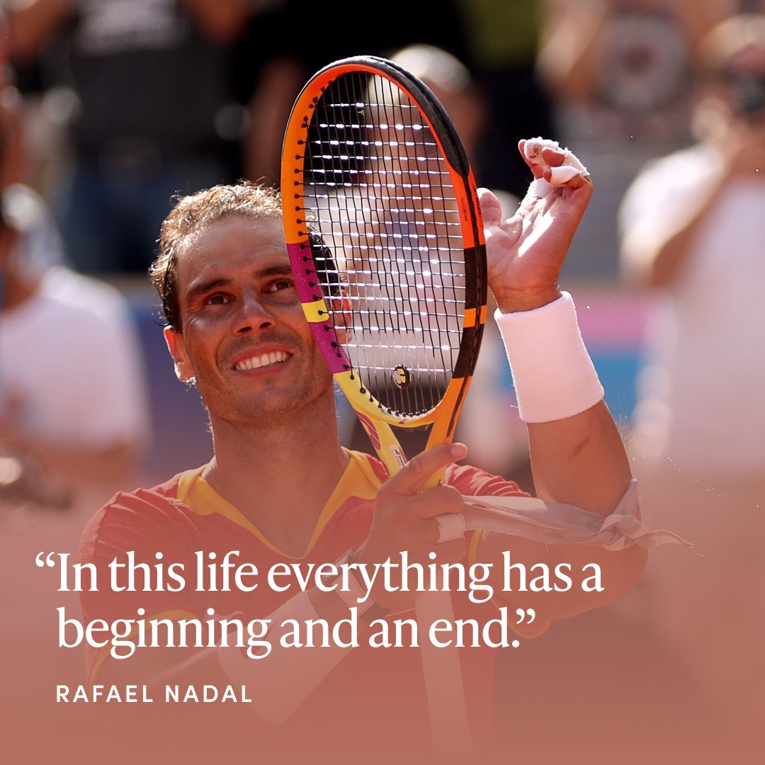 Rafael Nadal has been an inspiration for so many years, but not just for how well he played and the brilliant career he’s had, but for how he puts it all into context. As he once put it, “the glory is being happy. The glory is not winning here or winning there. The glory is