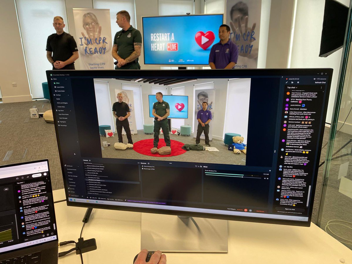 SaveALifeScot's tweet image. Another livestream is starting now!
Join us, learn CPR, and beat a world record.
Thank you to everyone who has joined us so far.
Special thanks to @SaveALifeCymru @Scotambservice @PoliceScotland @fire_scot @StAFirstAid @StJohnScot and South of Scotland Enterprise.