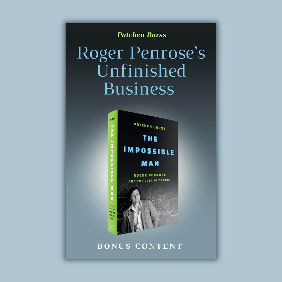 🚨PREORDER <a href="/PatchenBarss/">Patchen Barss</a>'s The Impossible Man and get 20% off with code MAN20 🎉You'll also receive exclusive access to a limited-edition PDF booklet

Learn More » bit.ly/Barss_Impossib… 

Valid at Basic Books until Nov 11!

#quantummechanics #science #biography #nonfiction