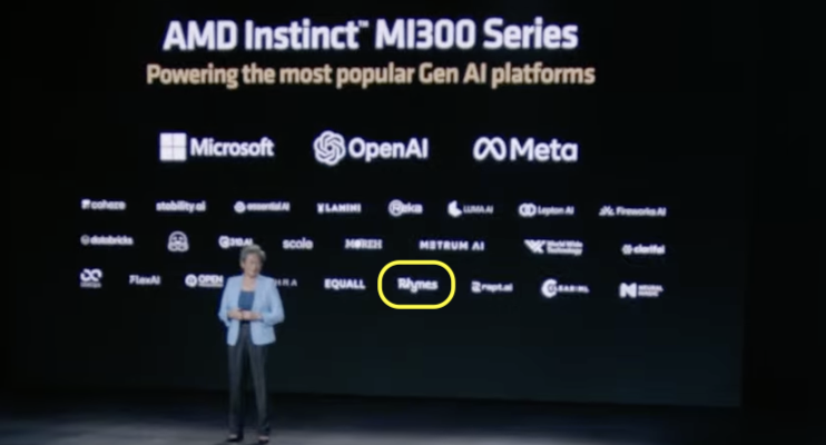 rhymes_ai_'s tweet photo. Rhymes' first AI search app, BeaGo, showcases the high performance of @AMD MI300X. It delivers lightning-fast, comprehensive AI search results for both text and images using a model specifically optimized for speed and efficiency. MI300 delivered an amazing 1.5X throughput! 

This partnership brings together our newly announced multimodal innovation with AMD’s next-generation EPYC processors and Instinct accelerators.  Read more https://t.co/atZL3up0n2