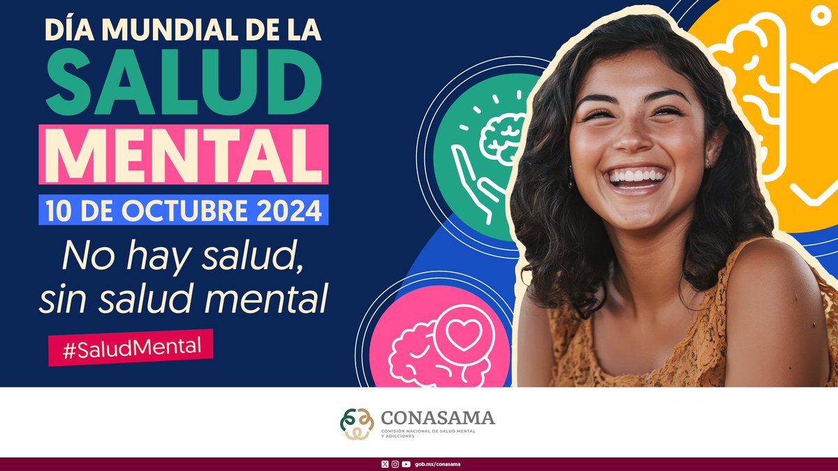 CapaAlianzaMty's tweet photo. 10 octubre I Día Mundial de la Salud Mental

Celebremos la importancia de cuidar la salud mental. Prioricemos nuestro bienestar emocional en todos los ámbitos.
¡Juntas y juntos podemos crear un mundo más consciente y compasivo! 

#NosCuidamos #PorLaSaludMental https://t.co/00wBwvdihe