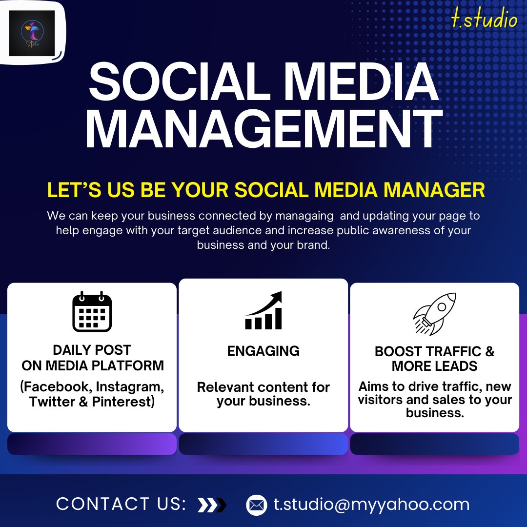 tstudio14198's tweet photo. 👉Ready to level up your online presence?  Let us handle your social media so you can focus on running your business. We'll engage with your audience, and boost awareness. 

 For more information:
📩𝘁.𝘀𝘁𝘂𝗱𝗶𝗼@𝗺𝘆𝘆𝗮𝗵𝗼𝗼.𝗰𝗼𝗺
#RatanTataSir #SEVENTEEN #Heavy #SEOKJIN https://t.co/hESILtTusJ
