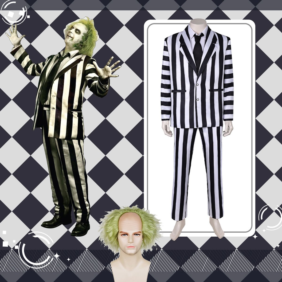 cosskyofficial's tweet photo. Beetlejuice Cosplay &amp; Wig , do you like it💕

👗Size：XS/S/M/L/XL/XXL/XXXL

🎀https://t.co/6QOs2N2UHW

#anime #manga #game #movie #makeup
#beetlejuice #astriddeetz #lydiadeetz #deliadeetz #christmas #halloween #swimsuit #wig #shoes #costume #cos #cosplay #cosplayer #cosplaygirl https://t.co/2fePcIbA4A