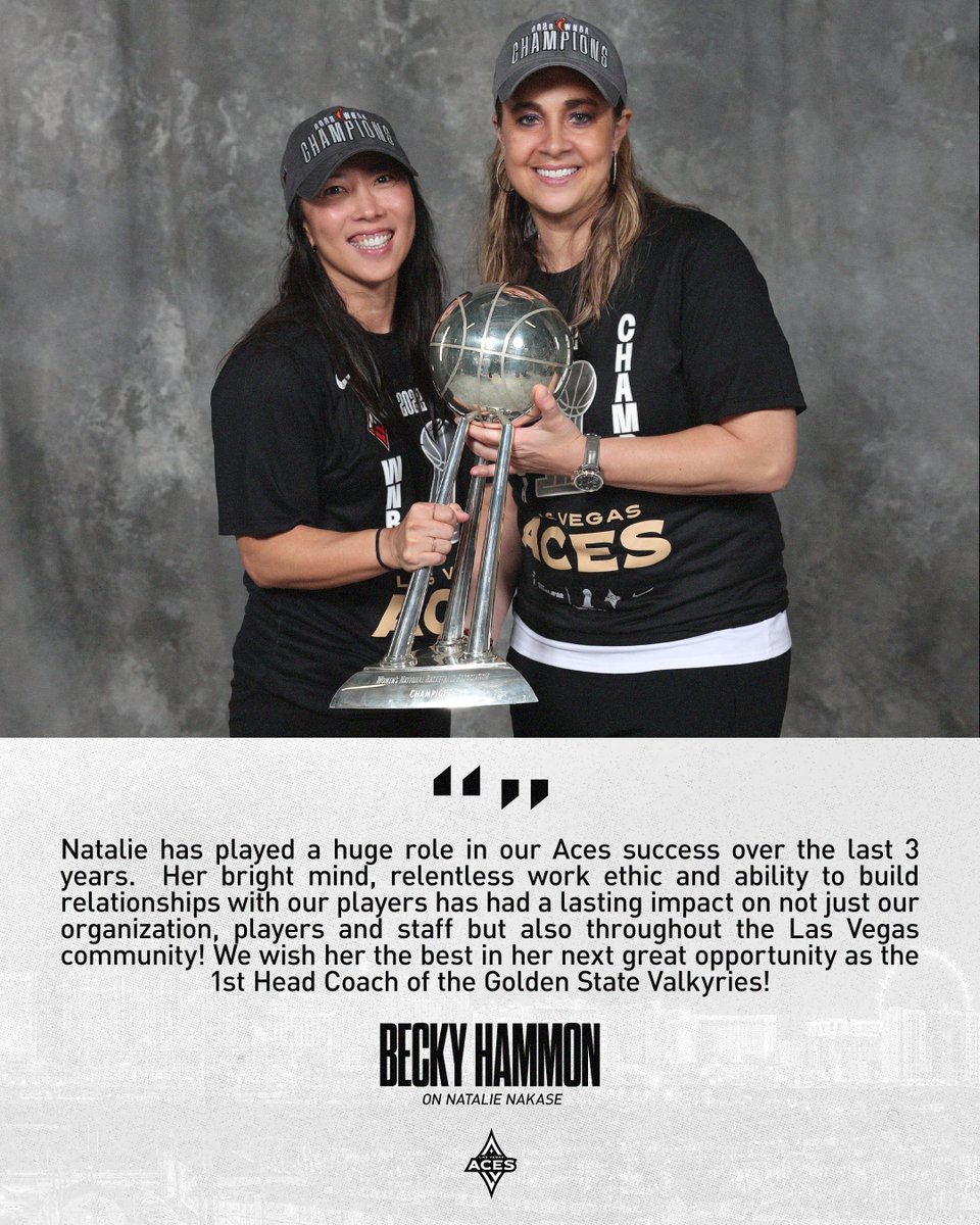 LVAces's tweet photo. From one Head Coach to another 🤝🫶 https://t.co/bJUtawX38z