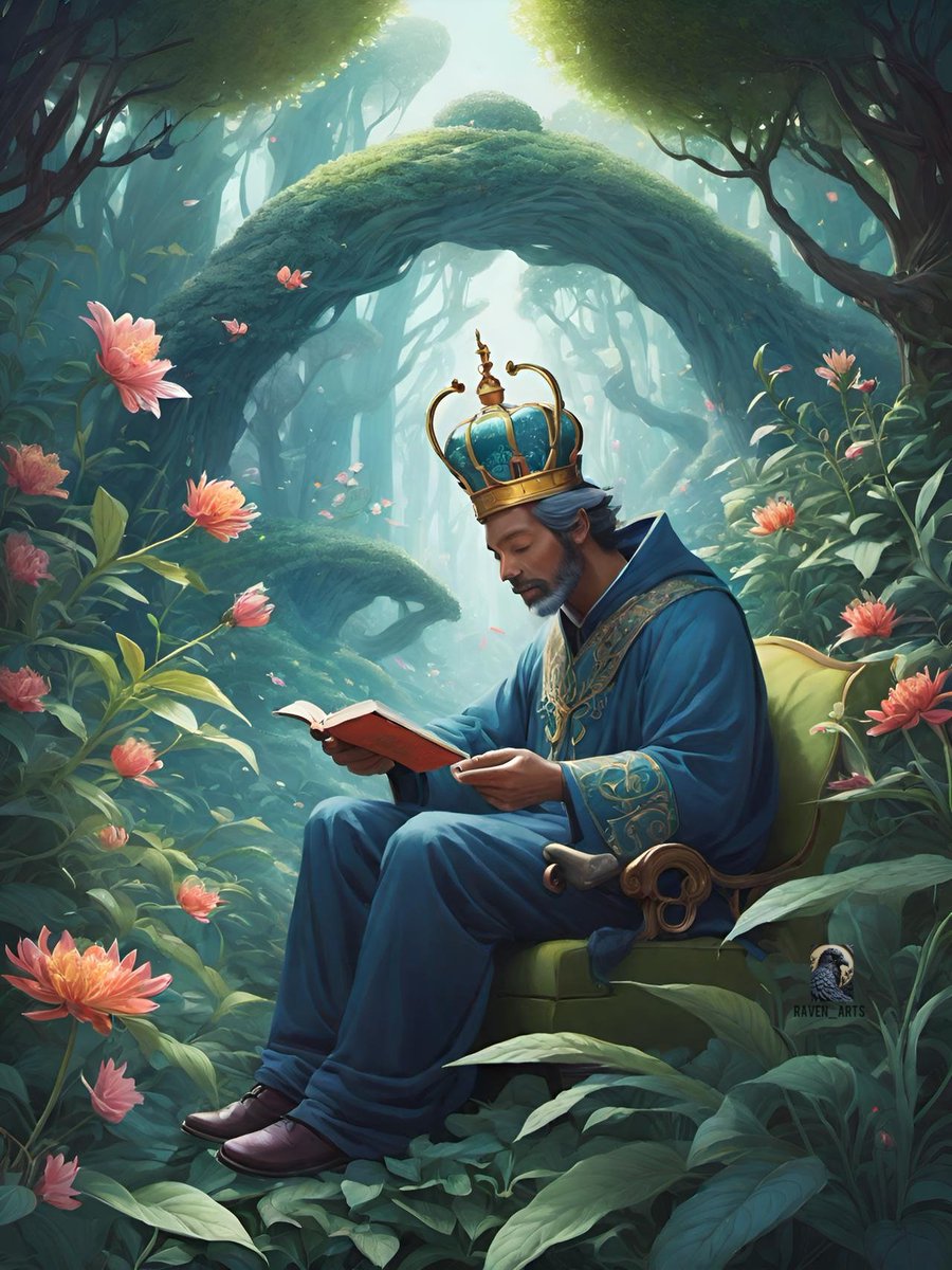 RaveRabbit113's tweet photo. The King Rests
The king rests, book in hand, Surrounded by whispers of leaves, Nature’s symphony plays softly, A tranquil moment in time.
#Opensea #NFT #Art
NFT to own it : https://t.co/f0gTg9tfE9
|RaveN Creation| NFT collection - 151/2000
#Ai
#King
#Calm
#Book
#Rests
#Nature