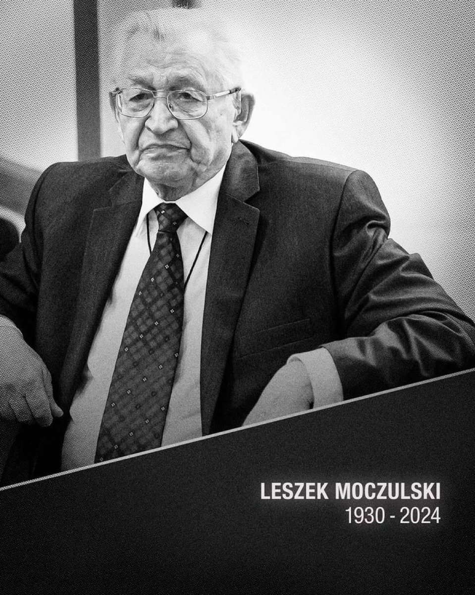 Zmarł działacz opozycyjny, historyk oraz poseł na Sejm I i II kadencji Leszek Moczulski. Twórca KPN, legenda antykomunistycznego podziemia. Człowiek odważny i bezkompromisowy w czasach gdy odwagę liczona w latach spędzonych w więzieniach.  Cześć jego pamięci 🖤