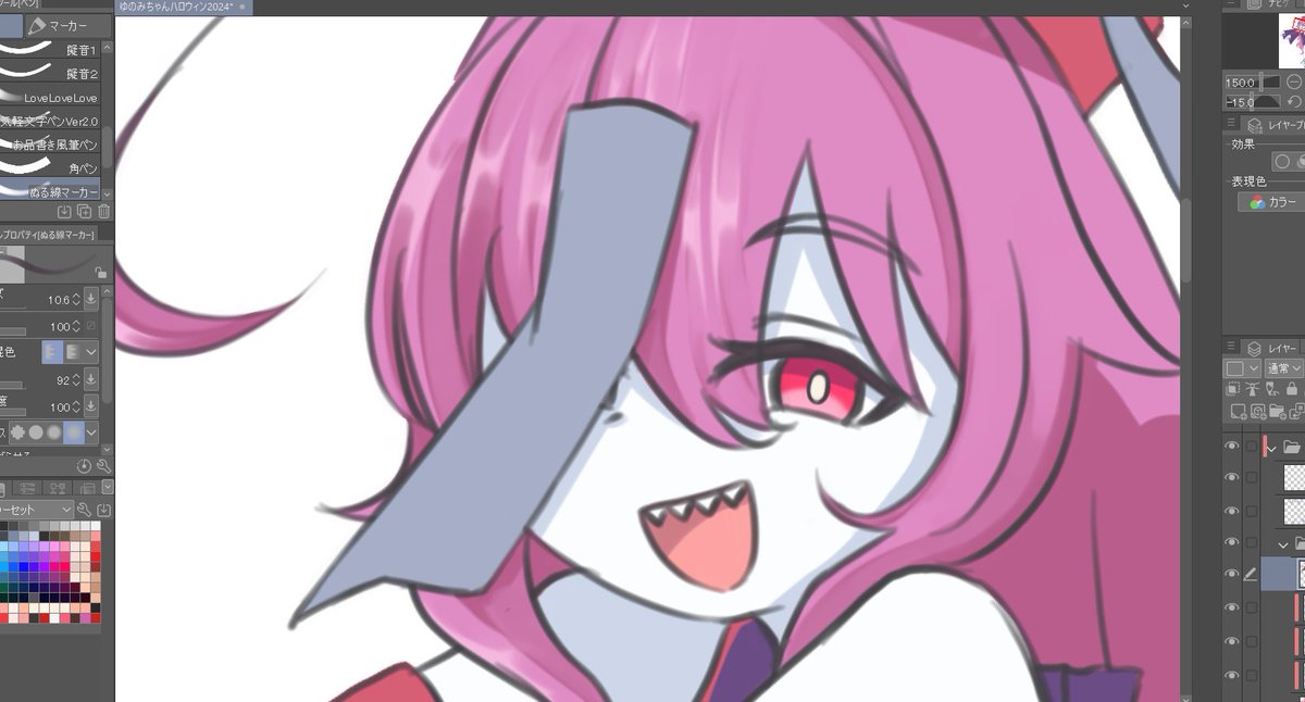 髪の毛一から塗り直してる

それはそれとして顔が良い。やはり私は天才だ 