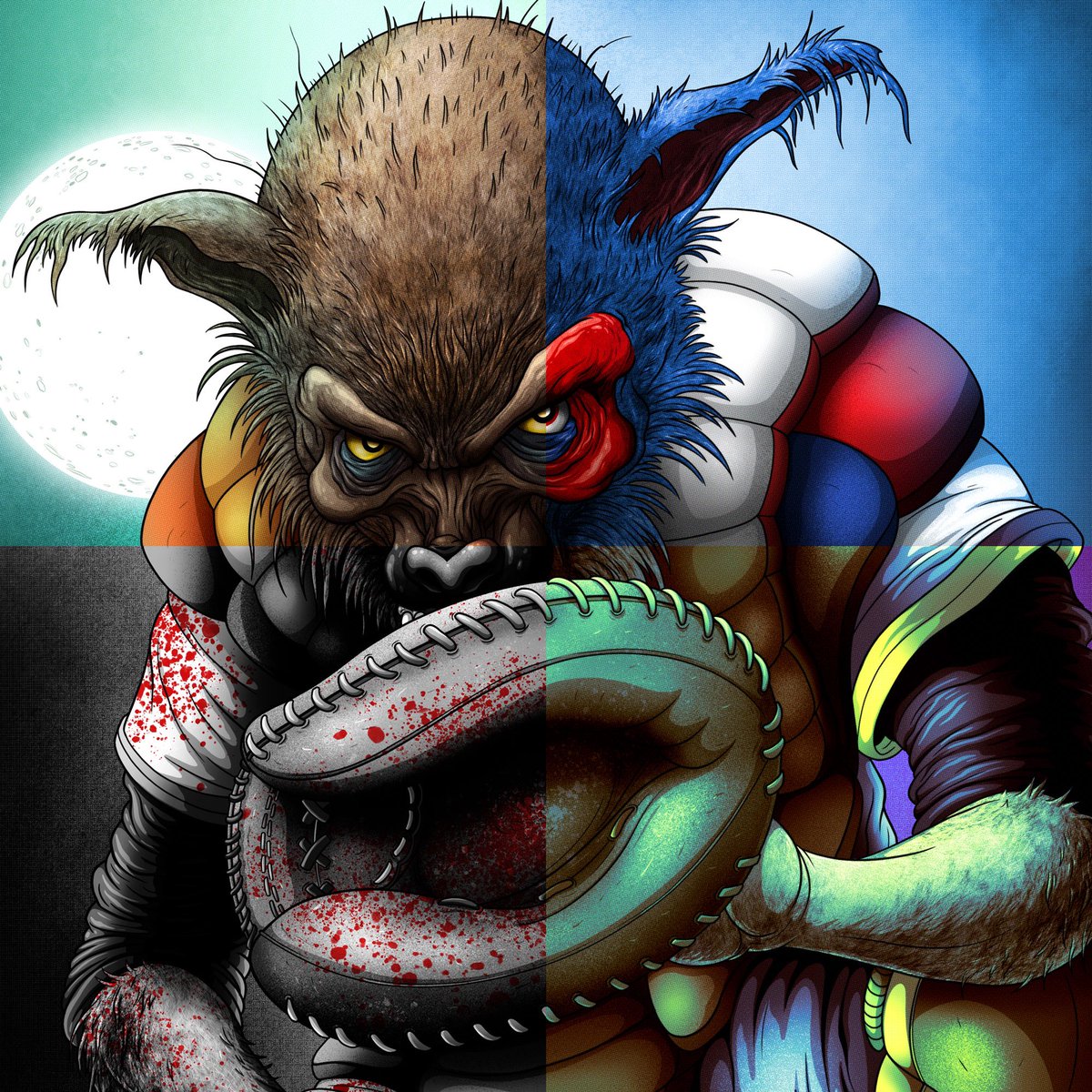 alexpardee's tweet image. Oh. My. DOG! These variants for my “Dog Catcher” card are inhuman.