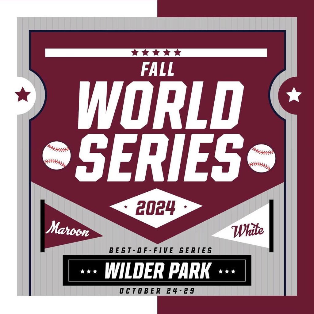 Mark Your Calendars...

The WT Baseball Fall World Series Takes Place on October 24-29

#BuffNation | #WeTrust