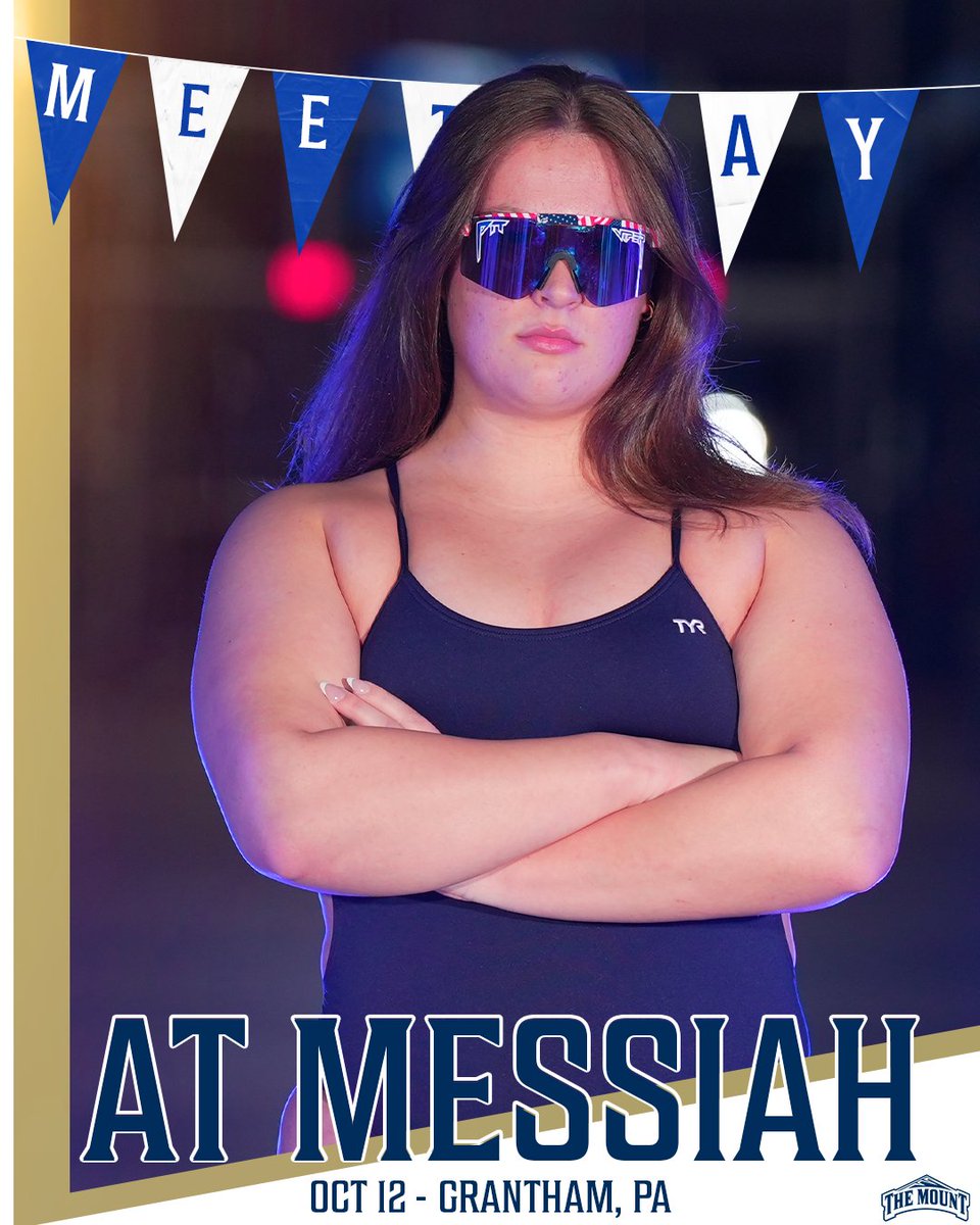 MEET DAY!!!

🆚: Messiah
📍: Grantham, PA
⏰: Oct 12
📺: bit.ly/489QDWk

#GoMount