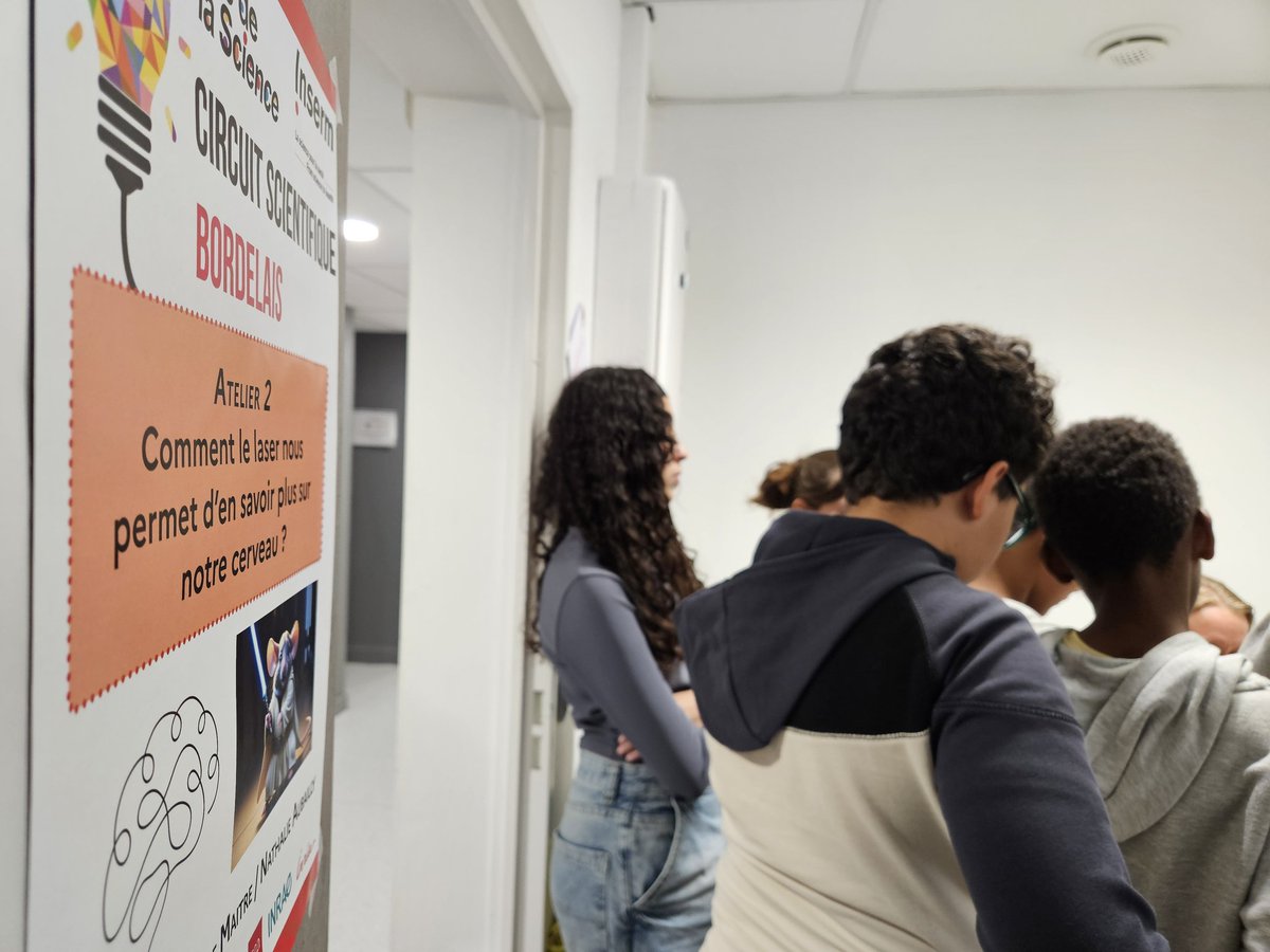 Inserm Nouvelle-Aquitaine (@insermna) on Twitter photo Au <a href="/NCMagendie/">Neurocentre Magendie</a>, des élèves de 4e "Cordée de la réussite" ont pu embarquer dans les coulisses des #neurosciences, de la démarche scientifique à l'application concrète des techniques de biologie ! Un grand merci aux scientifiques du centre qui ont partagé leurs métiers ! #FDS2024 Au <a href="/NCMagendie/">Neurocentre Magendie</a>, des élèves de 4e "Cordée de la réussite" ont pu embarquer dans les coulisses des #neurosciences, de la démarche scientifique à l'application concrète des techniques de biologie ! Un grand merci aux scientifiques du centre qui ont partagé leurs métiers ! #FDS2024