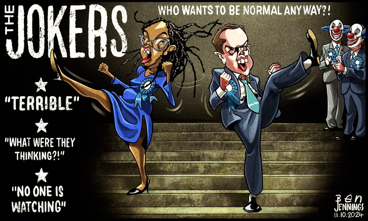 Ben Jennings (@bjennings90) on Twitter photo Latest <a href="/guardian/">The Guardian</a> cartoon
#ToryLeadership #KemiBadenoch #RobertJenrick
theguardian.com/commentisfree/… Latest <a href="/guardian/">The Guardian</a> cartoon
#ToryLeadership #KemiBadenoch #RobertJenrick
theguardian.com/commentisfree/…
