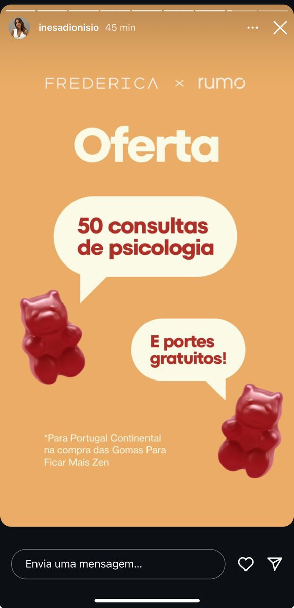 suffernandes's tweet image. A Vanessa Martins celebra o sofrimento alheio vendendo gomas a 45,41€ em troca de uma consulta de psicologia, que em muitas clínicas custa isso mesmo. Feliz dia mundial da saúde mental.