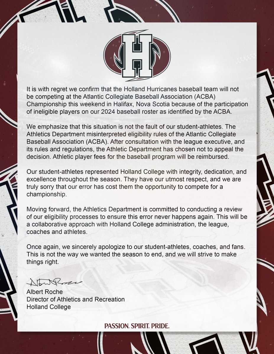 Holland Hurricanes tweet media