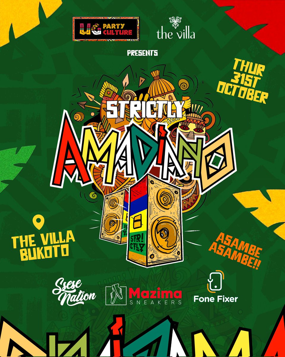 MsPeshie's tweet photo. Gather your squad, lace up those dancing shoes, and come feel the magic at @thevillaUG - Bukoto on 31st Oct.

Don’t just watch it happen, be a part of the most talked-about Amapiano night of the year. #StrictlyAmapiano is where we live for the music &amp; the music lives in us. https://t.co/6nxyIQd5YH