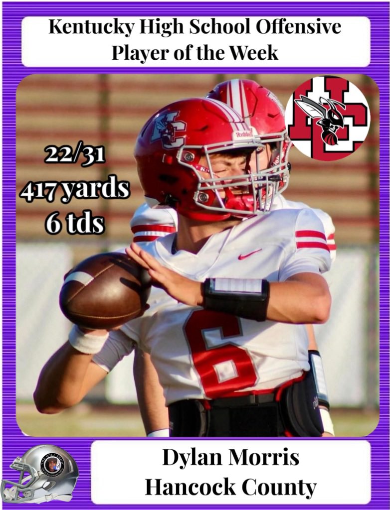 54 Sports Network🎙 (@54sportsnetwork) on Twitter photo The Will Show’s KY HS Football Offensive Player of the Wk is <a href="/WeAreHCFootball/">Hancock County Football</a> <a href="/DylanMorris2025/">Dylan Morris</a> congratulations!!! #highschoolfootball #highschoolsports The Will Show’s KY HS Football Offensive Player of the Wk is <a href="/WeAreHCFootball/">Hancock County Football</a> <a href="/DylanMorris2025/">Dylan Morris</a> congratulations!!! #highschoolfootball #highschoolsports