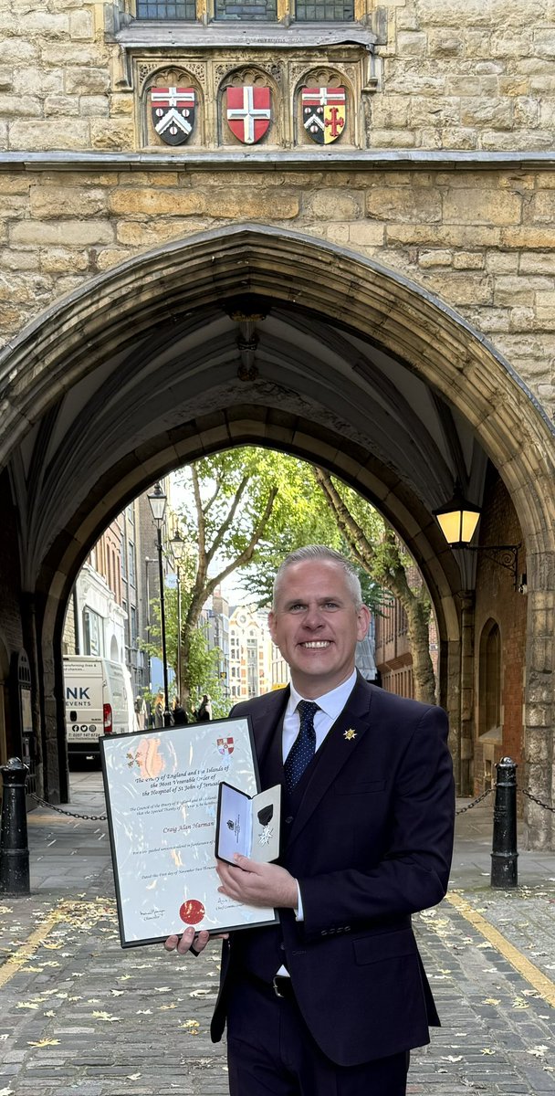 Today I was delighted, on the instruction of His Majesty The King, to be invested into the Most Venerable Order of the Hospital of St John of Jerusalem.