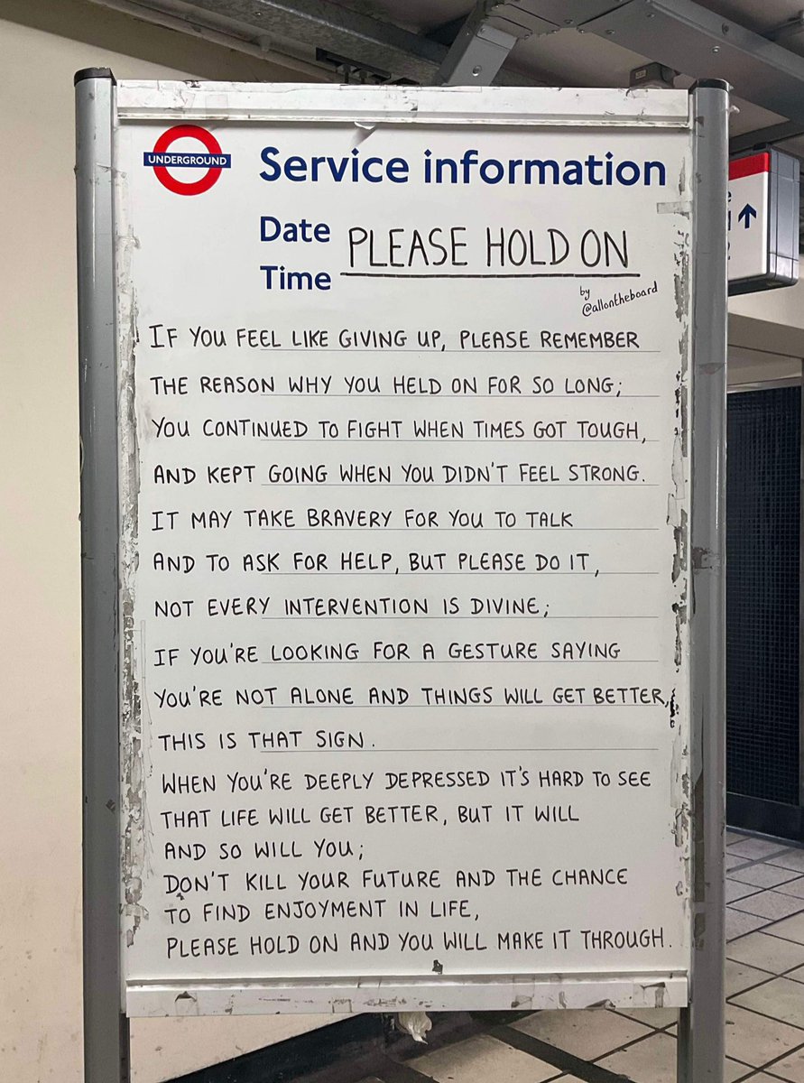 If you feel like giving up, please remember the reason why you held on for so long. It may take bravery for you to talk and to ask for help, but please do it. Please hold on and you will make it through. 

#WorldMentalHealthDay