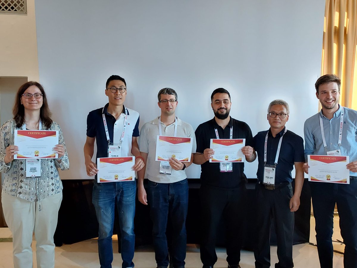 So honored that our collage Susana Merino-Caviedes obtained the 5th award in #MBAS2024 challenge. Congrats! 🎉 #MICCAI2024