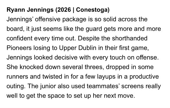 Ryann Jennings (@ryannjennings0) on Twitter photo Thank you for the write up! <a href="/jmverlin/">Josh Verlin</a>
<a href="/hooplove215/">CityofBasketballLove</a> <a href="/stogagirlsbball/">Stoga Girls Basketball</a> <a href="/CometsBallers/">Comets Basketball</a> Thank you for the write up! <a href="/jmverlin/">Josh Verlin</a>
<a href="/hooplove215/">CityofBasketballLove</a> <a href="/stogagirlsbball/">Stoga Girls Basketball</a> <a href="/CometsBallers/">Comets Basketball</a>