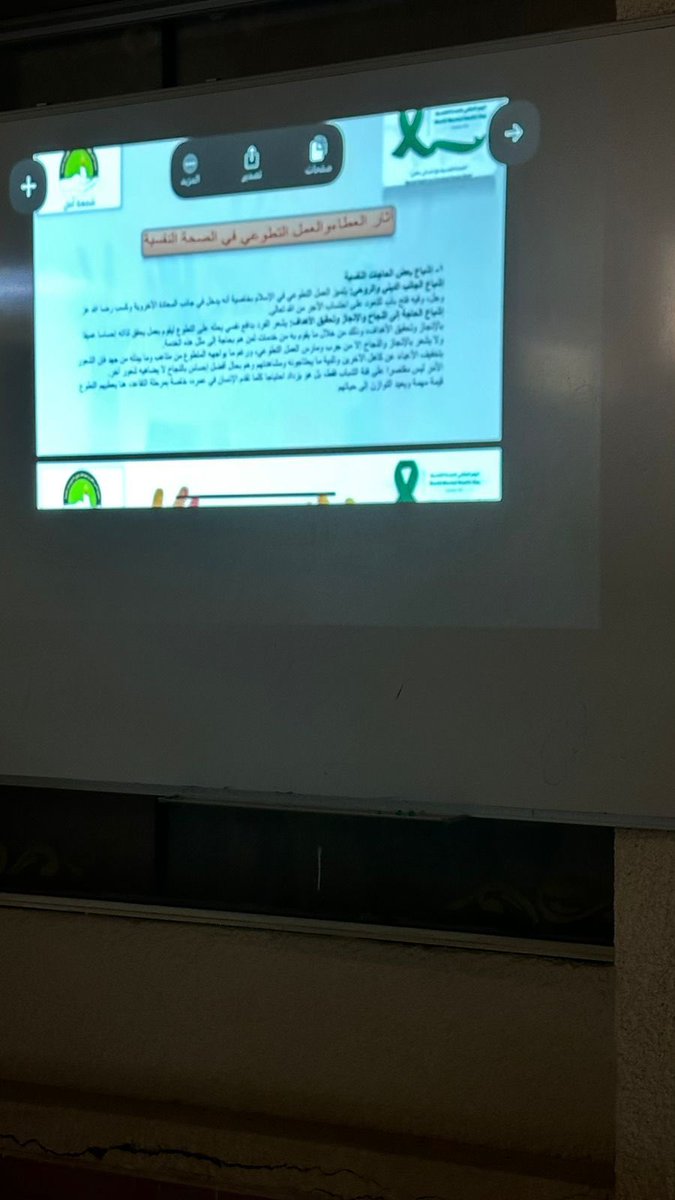 نفذت جمعية شمعة أمل ممثلة بقسمها النسائي بالتعاون مع طالبات التدريب الميداني ( قسم علم النفس ) بالثانوية الأولى في #نجران برنامج اليوم العالمي للصحة النفسية " الصحة النفسية حق أنساني عالمي "

#نجران_الان