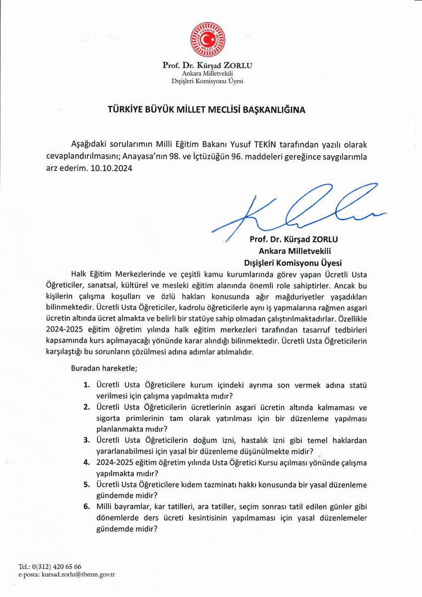 🔴Halk Eğitim Merkezlerinde ve çeşitli kamu kurumlarında görev yapan Ücretli Usta Öğreticiler, sanatsal, kültürel ve mesleki eğitim alanında önemli role sahiptirler. 

📌Ancak bukişilerin çalışma koşulları ve özlü hakları konusunda ağır mağduriyetler yaşadıkları bilinmektedir.