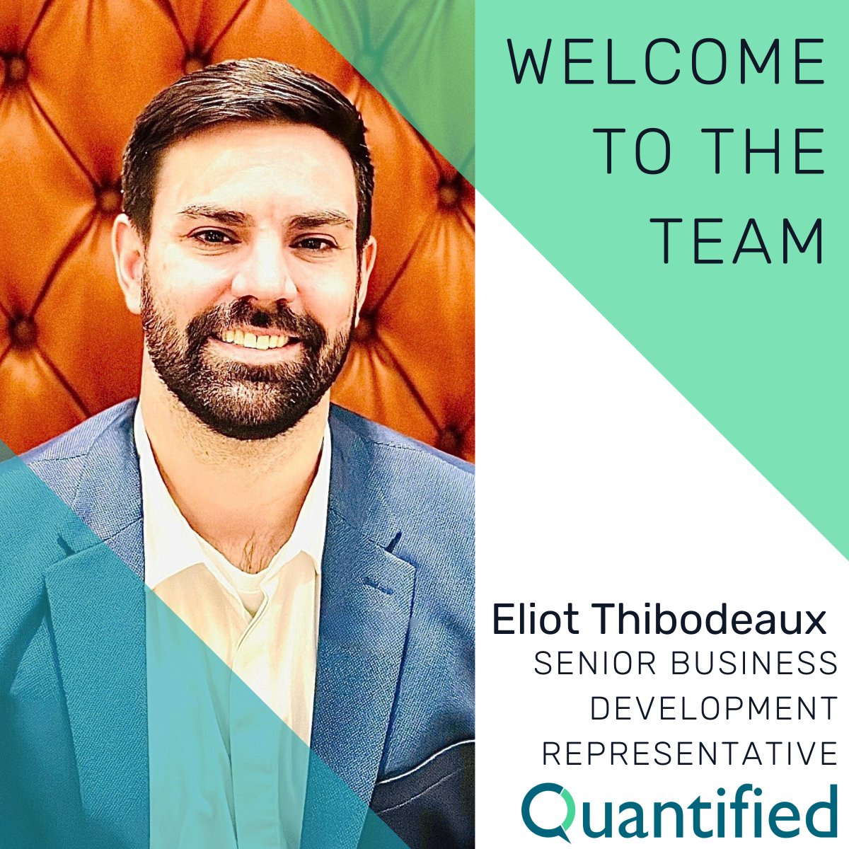 QuantifiedAi's tweet image. Excited to welcome Eliot Thibodeaux to the team as our new Senior Business Development Rep! 🚀

With his experience and knack for finding solutions, we know great things are ahead!

Welcome aboard, Eliot! 👏

#NewHire #AIForsales
